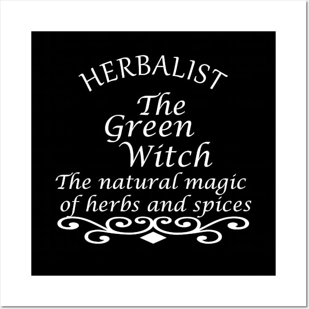 herbalist the green witch Wall Art by omitay